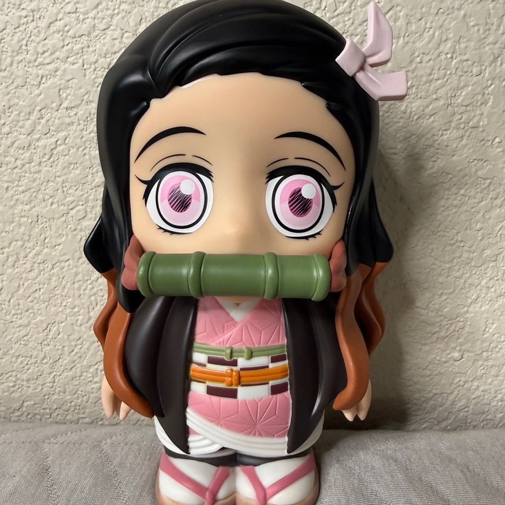 Demon Slayer Figurine Piggy Bank Coin Bank Cute Anime Nezuko Kamado